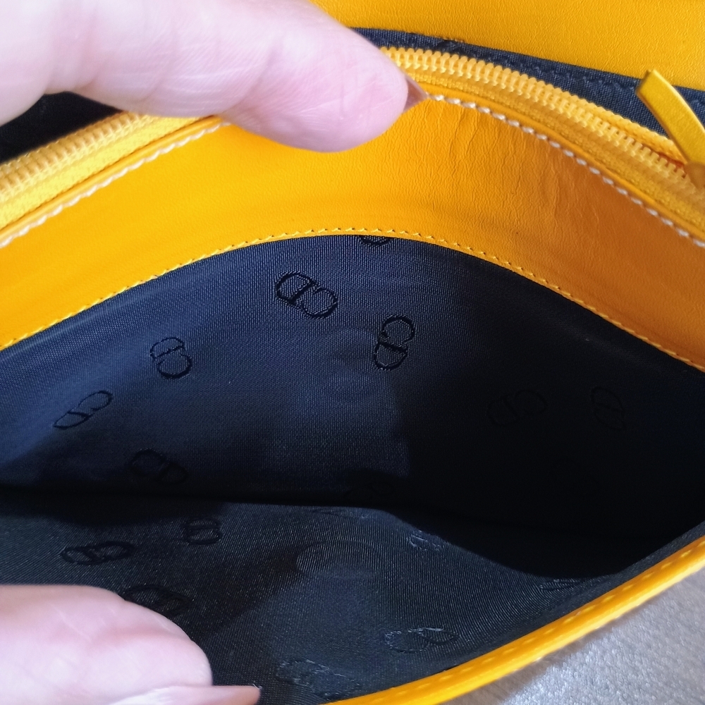 Dior Yellow Leather Clutch Small Wristlet - Picture 14 of 15